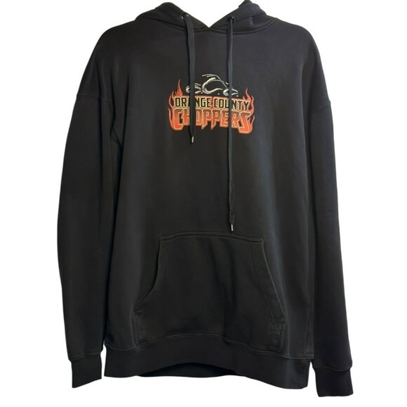 Orange County Choppers Hoodie – Winged Flaming Rider Graphic Pullover 21"x27" - Picture 1 of 9
